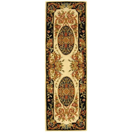Safavieh 2 Ft. - 6 In. x 12 Ft. Runner- Traditional Savonnerie Hand Tufted Rug SAV206A-212